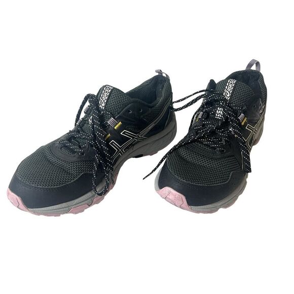 Asics Gel Venture 8 Shoes Black Purple Womens Size 8.5 Running Sneakers 1012A708 - Picture 4 of 10